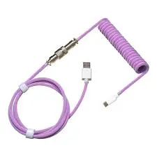Cooler Master KB-CPZ1 Purple USB-C Coiled Keyboard Cable